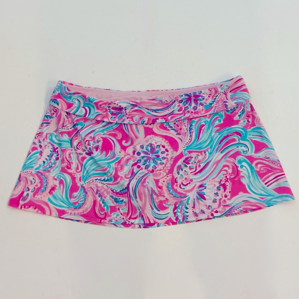 LILLY PULITZER, Women’s Calah Skirted Bikini Bottom, Size 12 - Picture 3 of 15